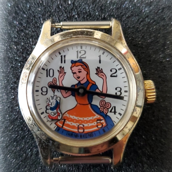 Vintage Alice In Wonderland Watch 1960s Rare Wind Up Working - Picture 7 of 7